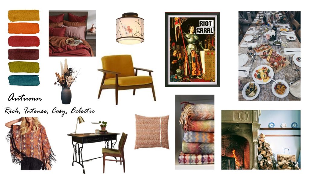 autumn personality mood board