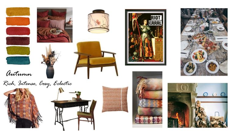 autumn personality mood board