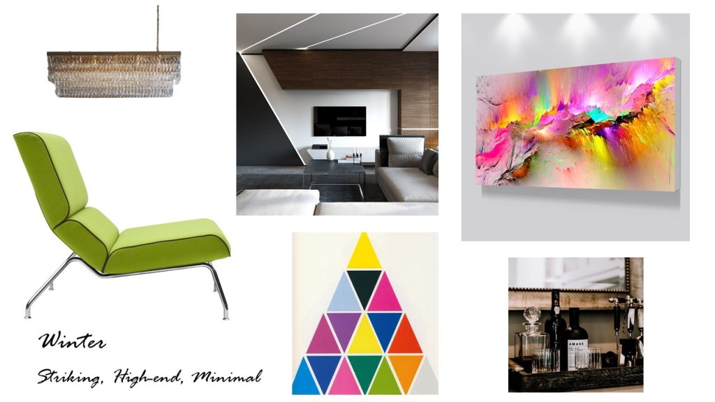 winter personality mood board